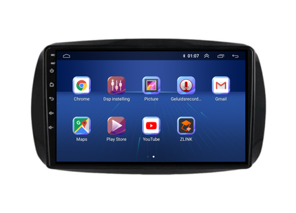 Smart Fortwo | Forfour | Android 13 | Autoradio | 2015 t/m 2019 | Carplay & Android Auto