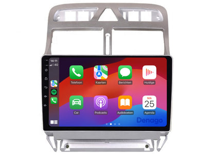 Peugeot 307 CarPlay autoradio | 2001 t/m 2013 | Denago DNG-A162 | 9 inch | Android 13 | Draadloos CarPlay & Android Auto