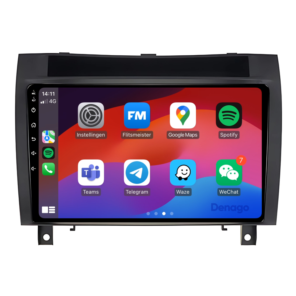 Radio para coche Mercedes SLK CarPlay | 2004 a 2010 | Denago DNG-A40 | 9 pulgadas | Androide 13 | CarPlay inalámbrico y Android Auto