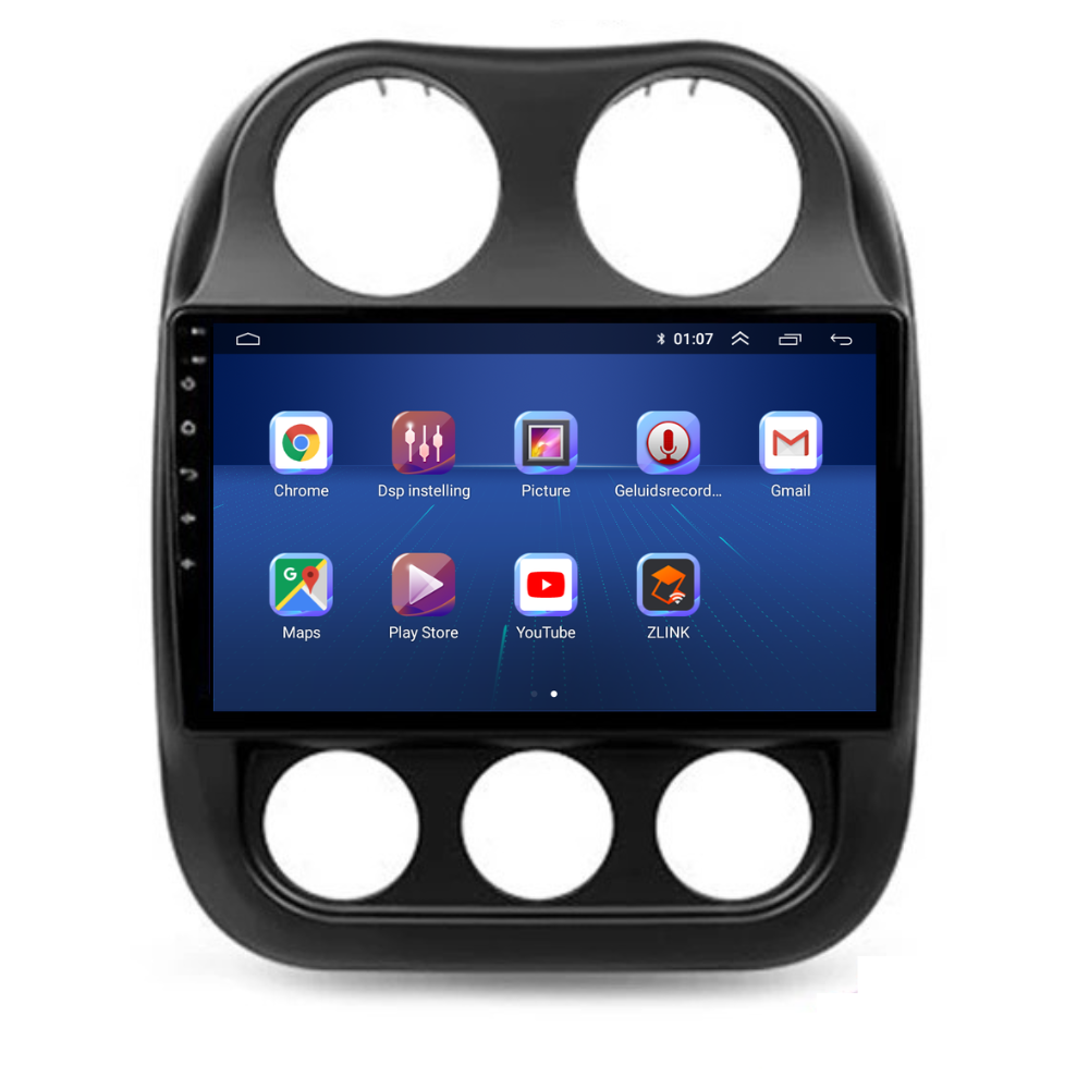 Jeep Compass | Android 13 | Autoradio | 2010 t/m 2016 | Carplay & Android Auto