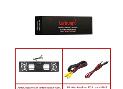 Cartronix RV-400 PRO kentekenplaathouder met camera