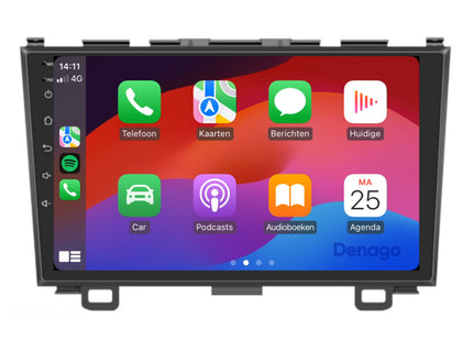 Honda CR-V CarPlay autoradio | 2007 t/m 2012 | Denago DNG-A100 | 9 inch | Android 13 | Draadloos CarPlay & Android Auto