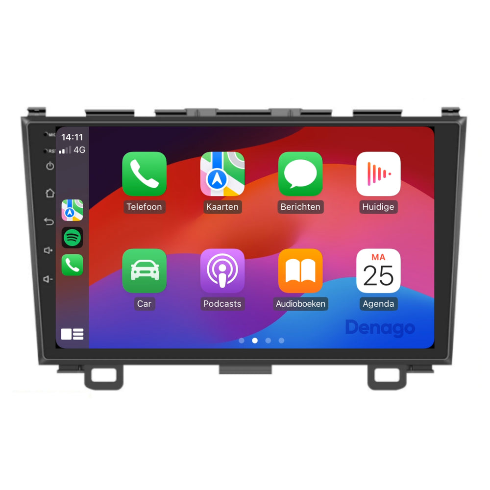 Radio de coche Honda CR-V CarPlay | 2007 a 2012 | Denago DNG-A100 | 9 pulgadas | Androide 13 | CarPlay inalámbrico y Android Auto