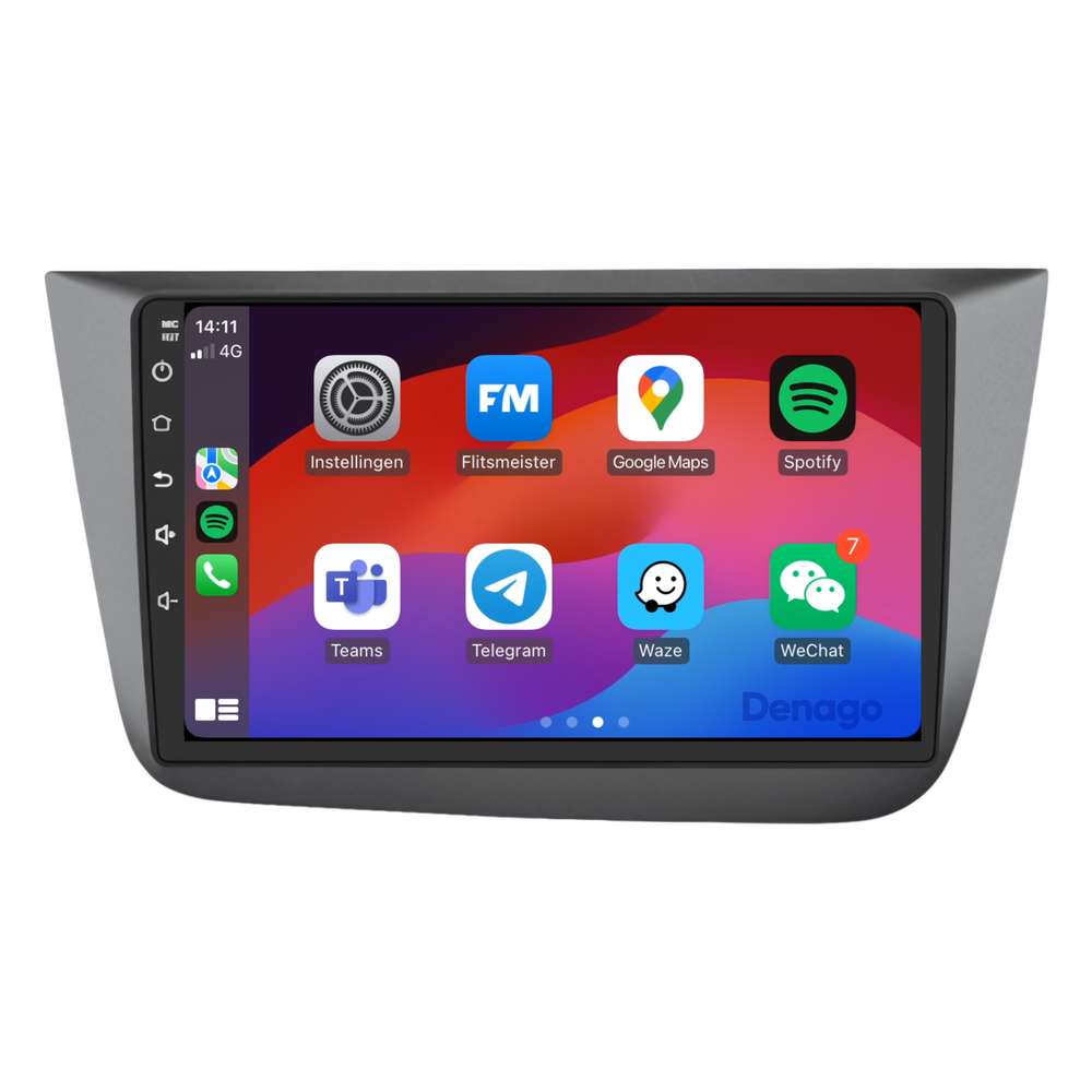 Radio para coche Seat Altea CarPlay | 2004 a 2015 | Denago DNG-A38 | 9 pulgadas | Androide 13 | CarPlay inalámbrico y Android Auto