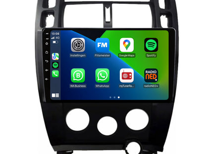 Hyundai Tucson | Android 13 | Autoradio | 2004 t/m 2010 | Carplay & Android Auto | Zwart