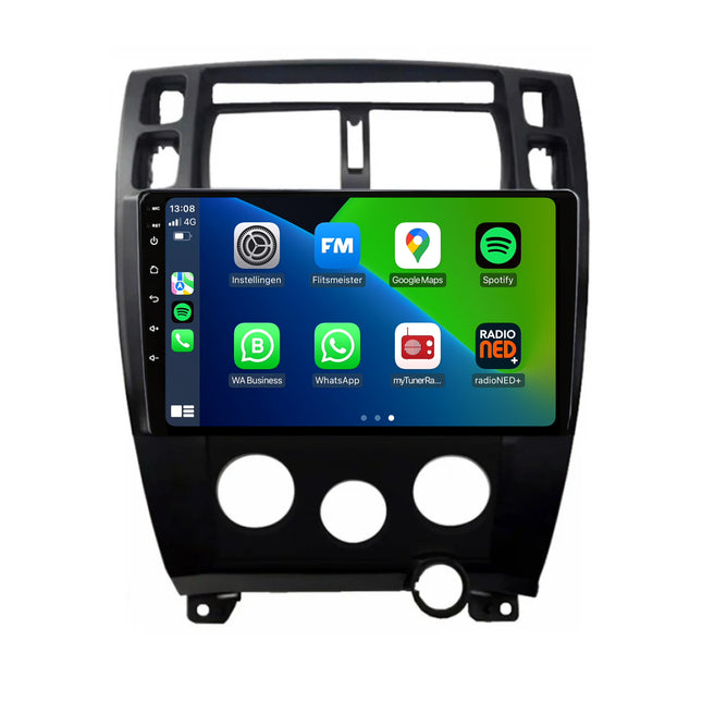 Hyundai Tucson | Android 13 | Autoradio | 2004 t/m 2010 | Carplay & Android Auto | Zwart