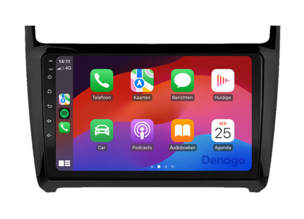 Volkswagen Polo CarPlay autoradio | 2009 t/m 2017 | Denago DNG-A116 | 9 inch | Android 13 | Draadloos CarPlay & Android Auto
