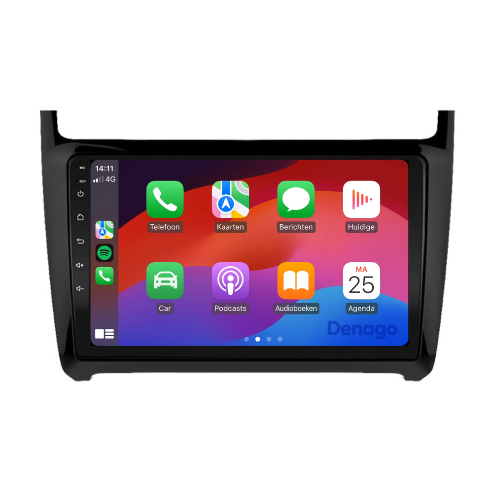 Volkswagen Polo CarPlay car radio | 2009 to 2017 | Denago DNG-A116 | 9 inches | Android 13 | Wireless CarPlay & Android Auto