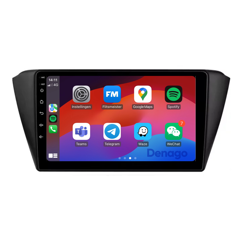 Skoda Fabia CarPlay car radio | 2015 to 2021 | Denago DNG-A274 | 9 inches | Android 13 | Wireless CarPlay & Android Auto