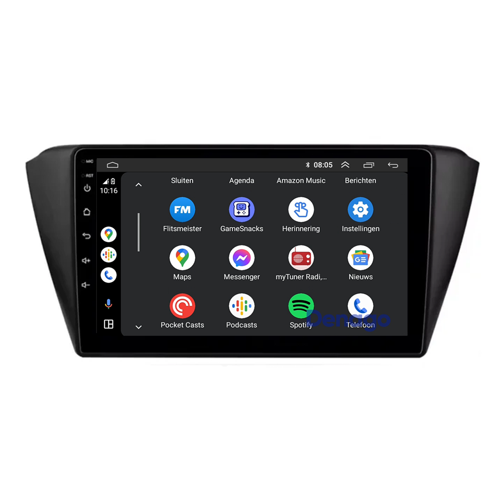 Skoda Fabia CarPlay car radio | 2015 to 2021 | Denago DNG-A274 | 9 inches | Android 13 | Wireless CarPlay & Android Auto