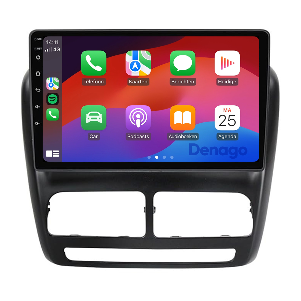 Fiat Doblo CarPlay car radio | 2010 to 2014 | Denago DNG-A213 | 9 inches | Android 13 | Wireless CarPlay & Android Auto