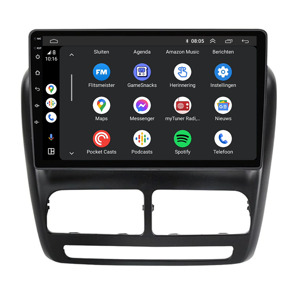 Fiat Doblo | Android 13 | Car radio | 2010 to 2014 | Carplay & Android Auto