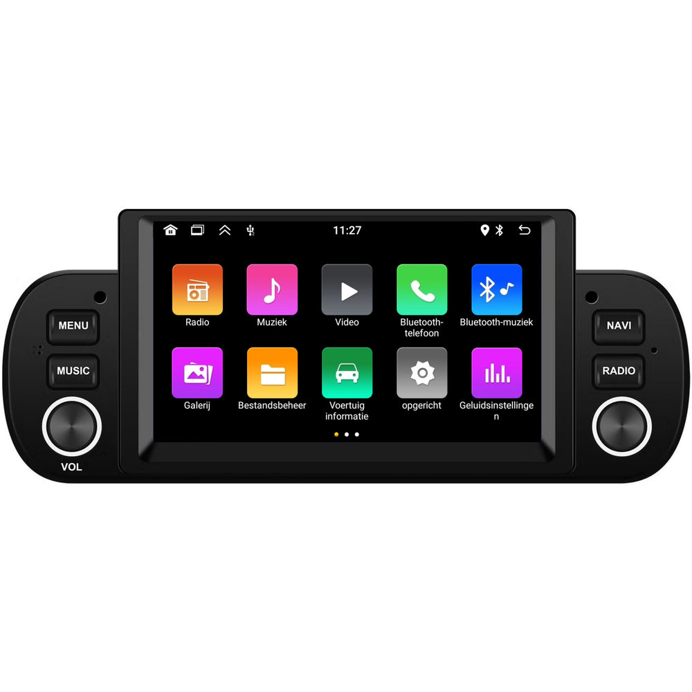 Fiat Panda 2012 t/m 2020 | Android 13 Autoradio | 4-core | 2GB RAM 64GB | CarPlay & Android Auto