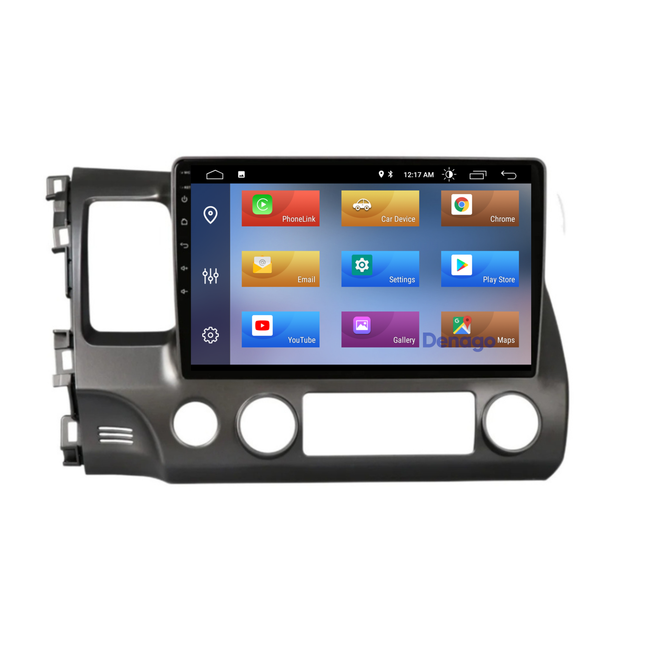 Honda Civic CarPlay autoradio | 2007 t/m 2011 | Denago DNG-A51 | 10 inch | Android 13 | Draadloos CarPlay & Android Auto