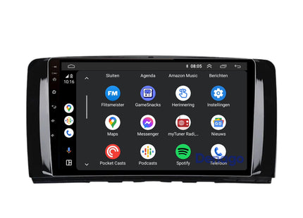 Mercedes R-Klasse CarPlay autoradio | 2005 t/m 2013 | Denago DNG-A190 | 9 inch | Android 13 | Draadloos CarPlay & Android Auto