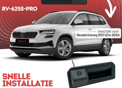 Skoda Karoq Achteruitrijcamera | 2017 t/m 2024 | Nachtzicht & HD Beeld