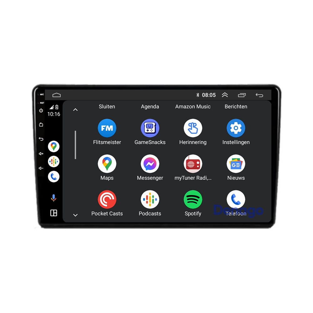 Radio de coche Fiat 500L CarPlay | 2012 a 2017 | Denago DNG-A133 | 9 pulgadas | Androide 13 | CarPlay inalámbrico y Android Auto