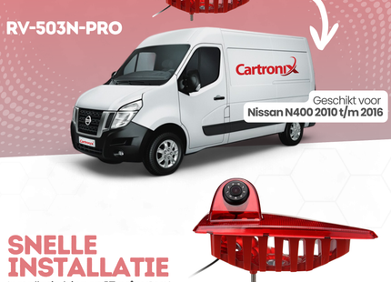 Nissan N400 Derde Remlicht Achteruitrijcamera | 2010 t/m 2016 | Nachtzicht | HD Beeld