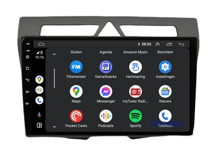Kia Picanto CarPlay autoradio | 2008 t/m 2010 | Denago DNG-A86 | 9 inch | Android 13 | Draadloos CarPlay & Android Auto