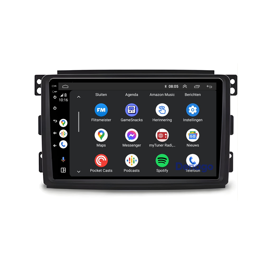 Radio para coche Smart Fortwo CarPlay | 2009 a 2015 | Denago DNG-A270 | 9 pulgadas | Androide 13 | CarPlay inalámbrico y Android Auto
