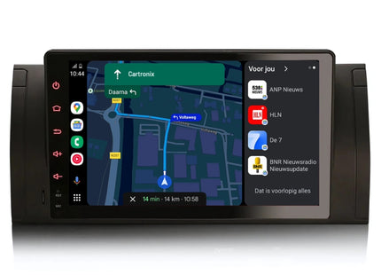 Carplay autoradio voor BMW 5 serie X5 E39 E53 M5 | 1996 t/m 2007 | 8-Core | Draadloos Apple Carplay & Android auto | 4GB + 64GB | Full Touch