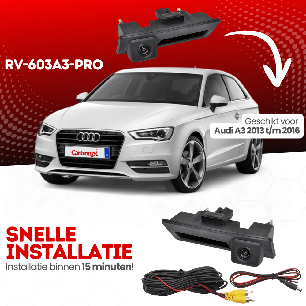 Audi A3 Achteruitrijcamera | 2013 t/m 2016 | Nachtzicht & HD Beeld