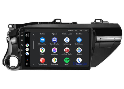 Toyota Hilux CarPlay autoradio | 2015 t/m 2020 | Denago DNG-A331 | 9 inch | Android 13 | Draadloos CarPlay & Android Auto