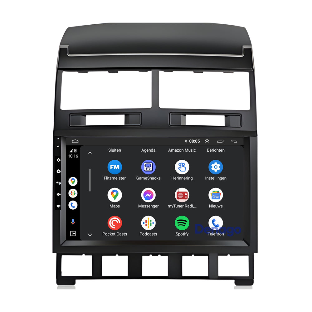 Radio para coche Volkswagen Touareg CarPlay | 2002 a 2010 | Denago DNG-A326 | 9 pulgadas | Androide 13 | CarPlay inalámbrico y Android Auto