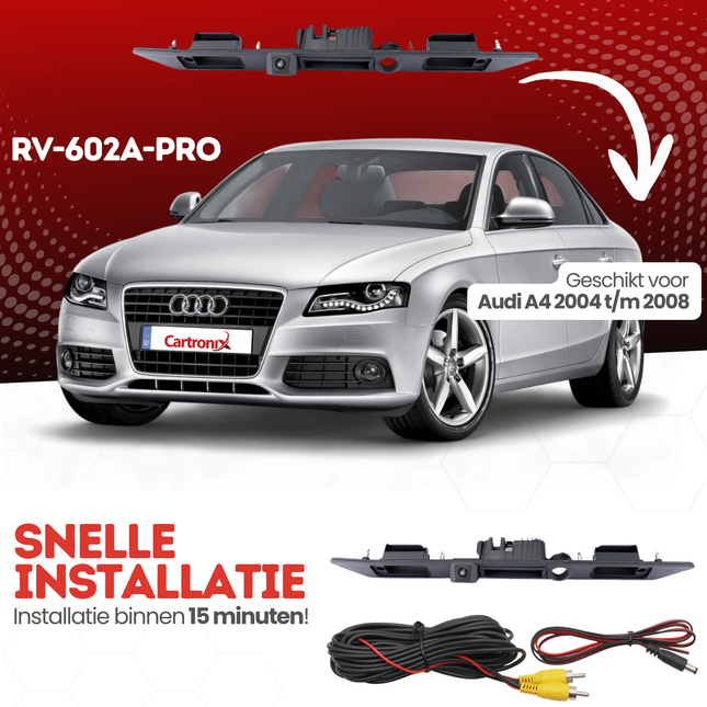 Audi A6 Achteruitrijcamera | 2004 t/m 2008 | Nachtzicht & HD Beeld