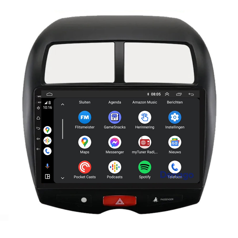 Radio para coche Mitsubishi ASX CarPlay | 2010 a 2015 | Denago DNG-A117 | 9 pulgadas | Androide 13 | CarPlay inalámbrico y Android Auto
