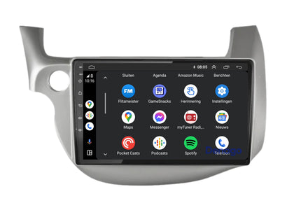 Honda Jazz CarPlay autoradio | 2008 t/m 2013 | Denago DNG-A127 | 9 inch | Android 13 | Draadloos CarPlay & Android Auto