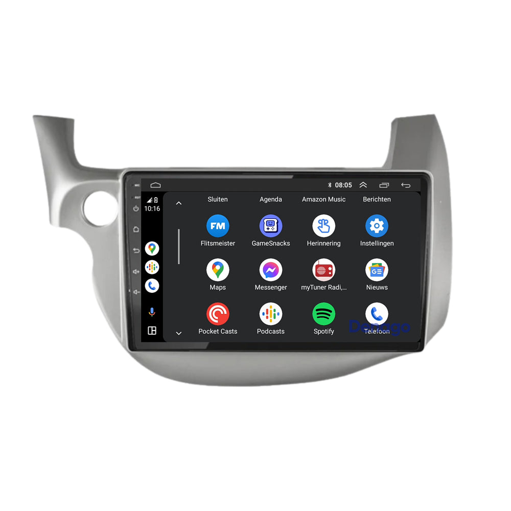 Honda Jazz CarPlay car radio | 2008 to 2013 | Denago DNG-A127 | 9 inches | Android 13 | Wireless CarPlay & Android Auto