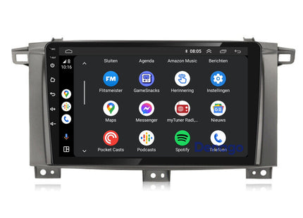 Toyota Land Cruiser LC100 CarPlay autoradio | 2005 t/m 2007 | Denago DNG-A338 | 9 inch | Android 13 | Draadloos CarPlay & Android Auto