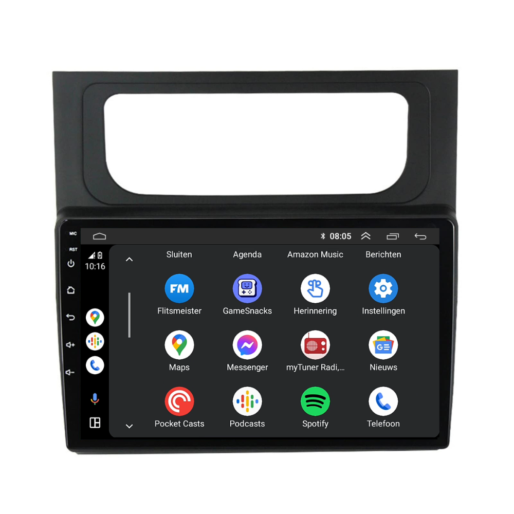 Volkswagen Touran | Radio de coche | 2010 a 2015 | Androide 13 | Carplay y Android Auto