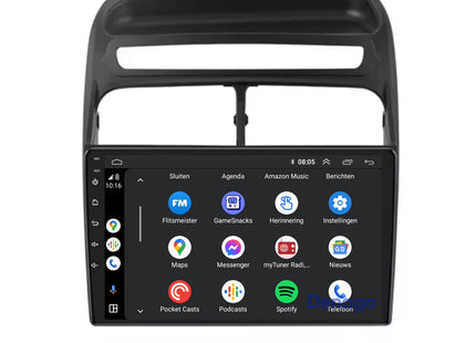 Fiat Punto & Linea CarPlay autoradio | 2007 t/m 2012 | Denago DNG-A294 | 9 inch | Android 13 | Draadloos CarPlay & Android Auto