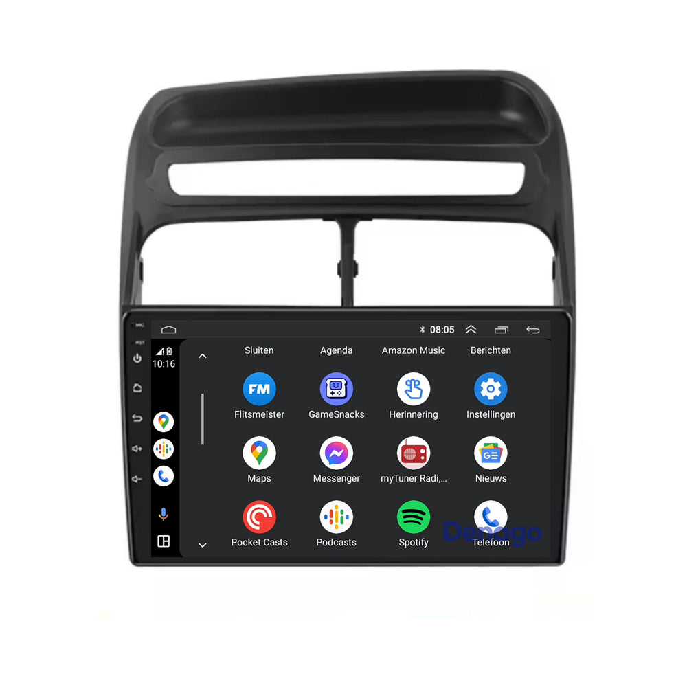 Radio para coche Fiat Punto y Linea CarPlay | 2007 a 2012 | Denago DNG-A294 | 9 pulgadas | Androide 13 | CarPlay inalámbrico y Android Auto