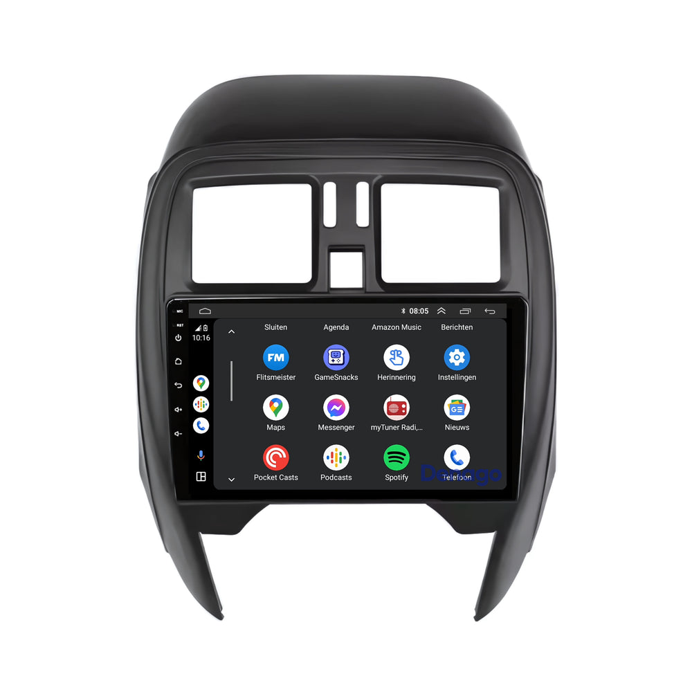 Radio del coche Nissan Micra CarPlay | 2013 a 2017 | Denago DNG-A27 | 9 pulgadas | Androide 13 | CarPlay inalámbrico y Android Auto