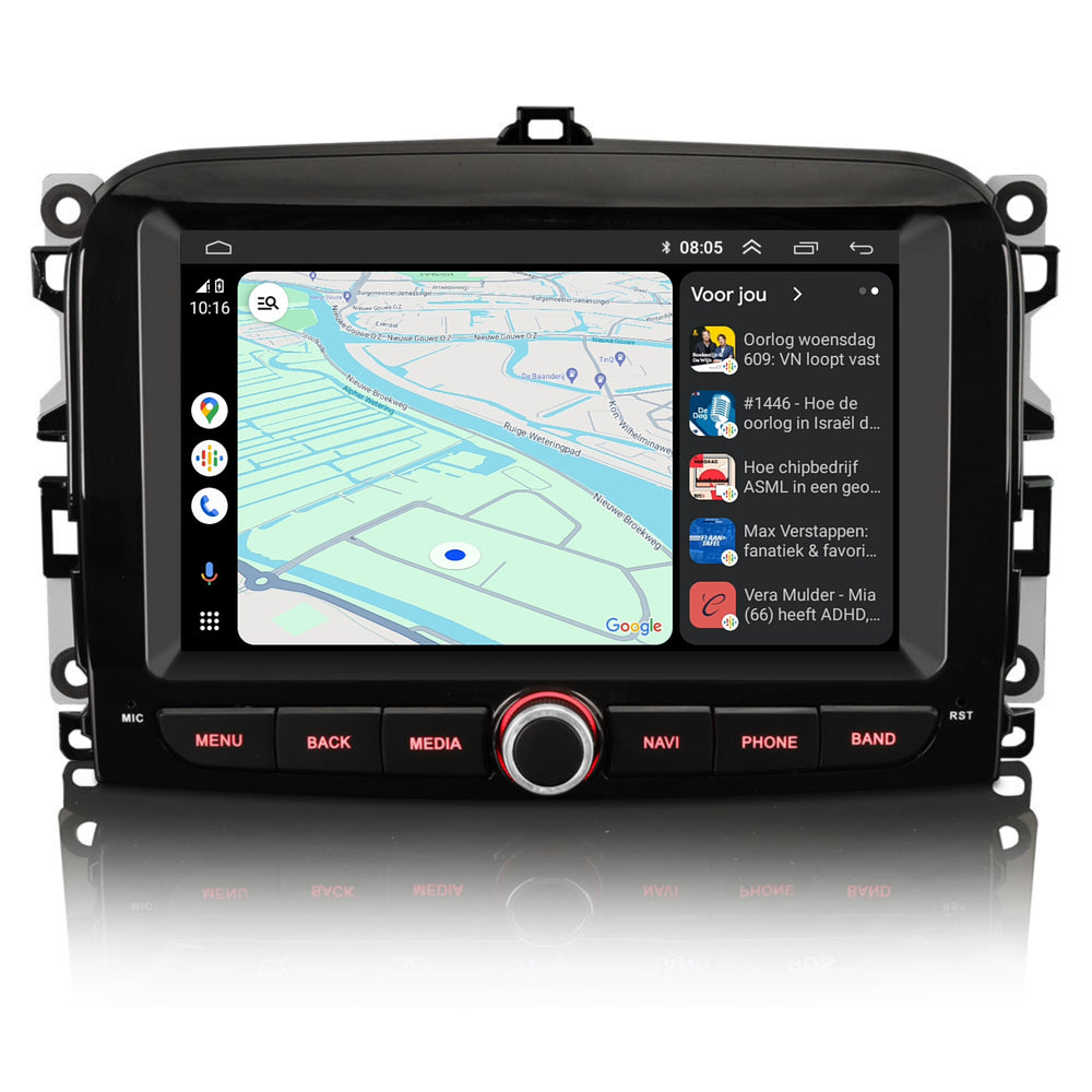 Fiat 500L CarPlay Android 13 | 2015 a 2018 | 4+64GB