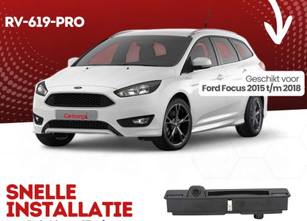 Ford Focus Achteruitrijcamera | 2015 t/m 2018 | Nachtzicht & HD Beeld