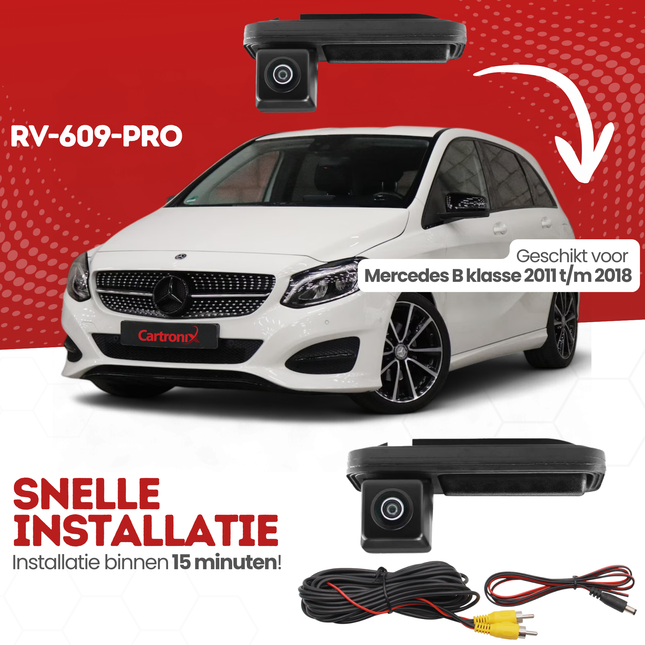 Mercedes B klasse Achteruitrijcamera | 2011 t/m 2018 | Nachtzicht & HD Beeld