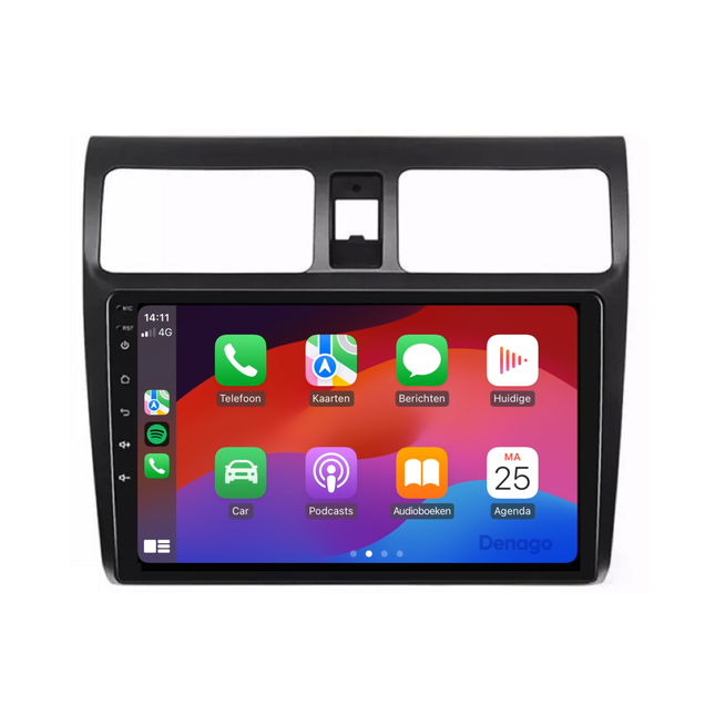 Suzuki Swift CarPlay autoradio | 2004 t/m 2010 | Denago DNG-A04 | 10 inch | Android 13 | Draadloos CarPlay & Android Auto
