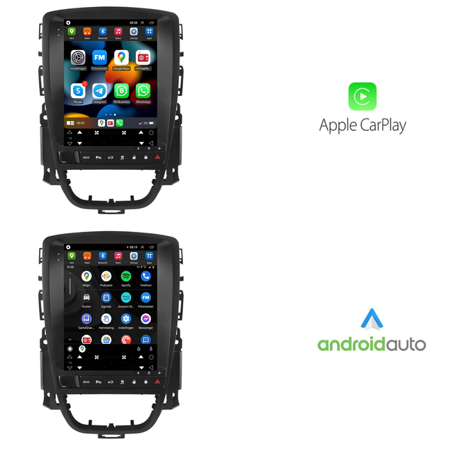 Opel Astra J & Cascada CarPlay autoradio | 2013 t/m 2017 | Eco knop | Denago DNG-3626 | 9.7 inch | Android 13 | Draadloos CarPlay & Android Auto