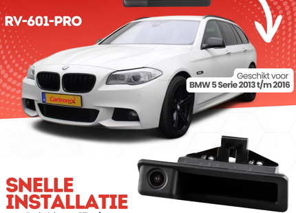 BMW 5 Serie Achteruitrijcamera | 2013 t/m 2016 | Nachtzicht & HD Beeld