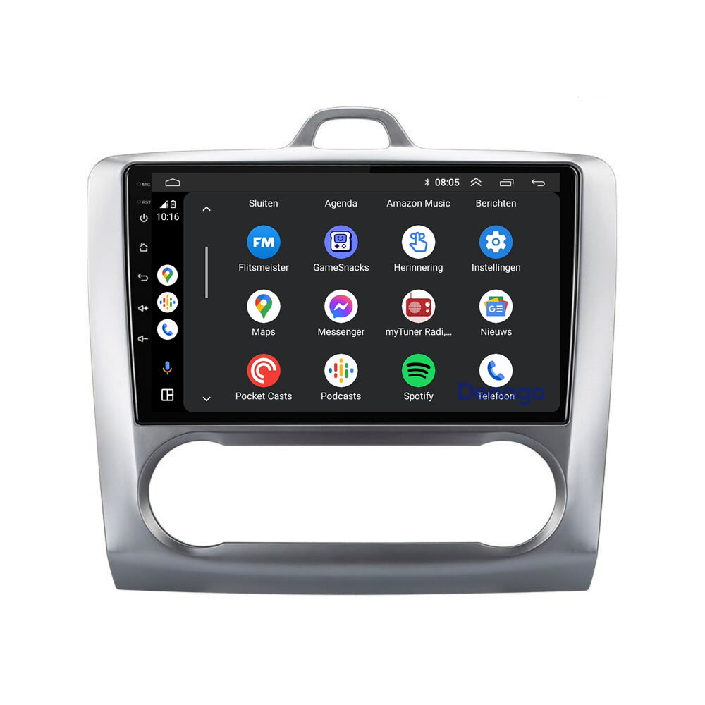 Radio para coche Ford Focus CarPlay | 2005 a 2010 | Denago DNG-A22 | 9 pulgadas | Androide 13 | CarPlay inalámbrico y Android Auto