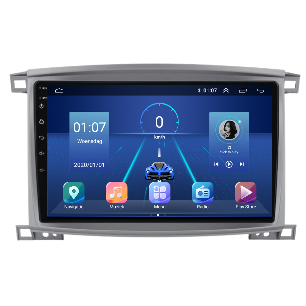 Toyota Land Cruiser LC100 | Android 13 | Autoradio | 2005 à 2007 | CarPlay & Android Auto