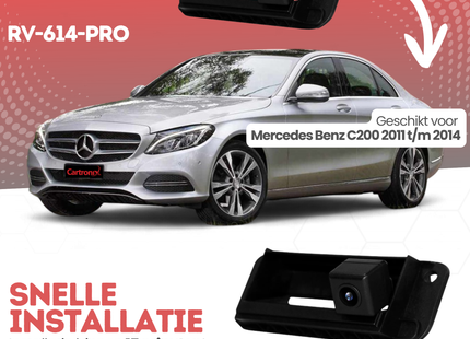 Mercedes Benz C200 Achteruitrijcamera | 2011 t/m 2014 | Nachtzicht & HD Beeld