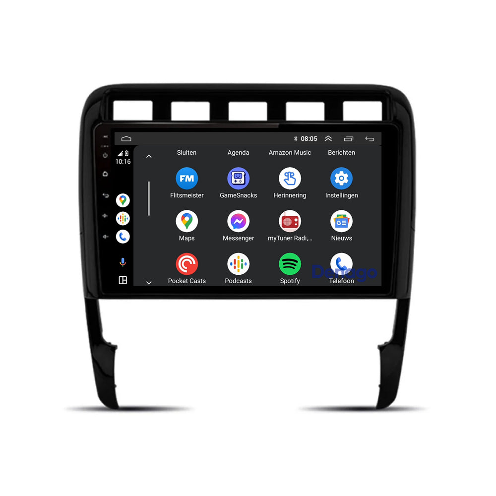Radio de coche Porsche Cayenne CarPlay | 2002 a 2010 | Denago DNG-A208 | 9 pulgadas | Androide 13 | CarPlay inalámbrico y Android Auto