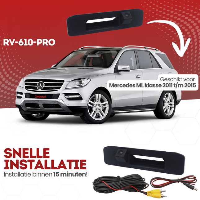 Mercedes ML klasse Achteruitrijcamera | 2011 t/m 2015 | Nachtzicht & HD Beeld