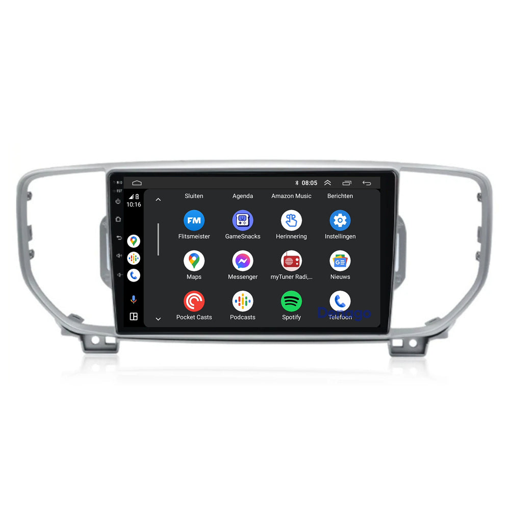 Kia Sportage CarPlay autoradio | 2016 t/m 2019 | Denago DNG-A111 | 9 inch | Android 13 | Draadloos CarPlay & Android Auto