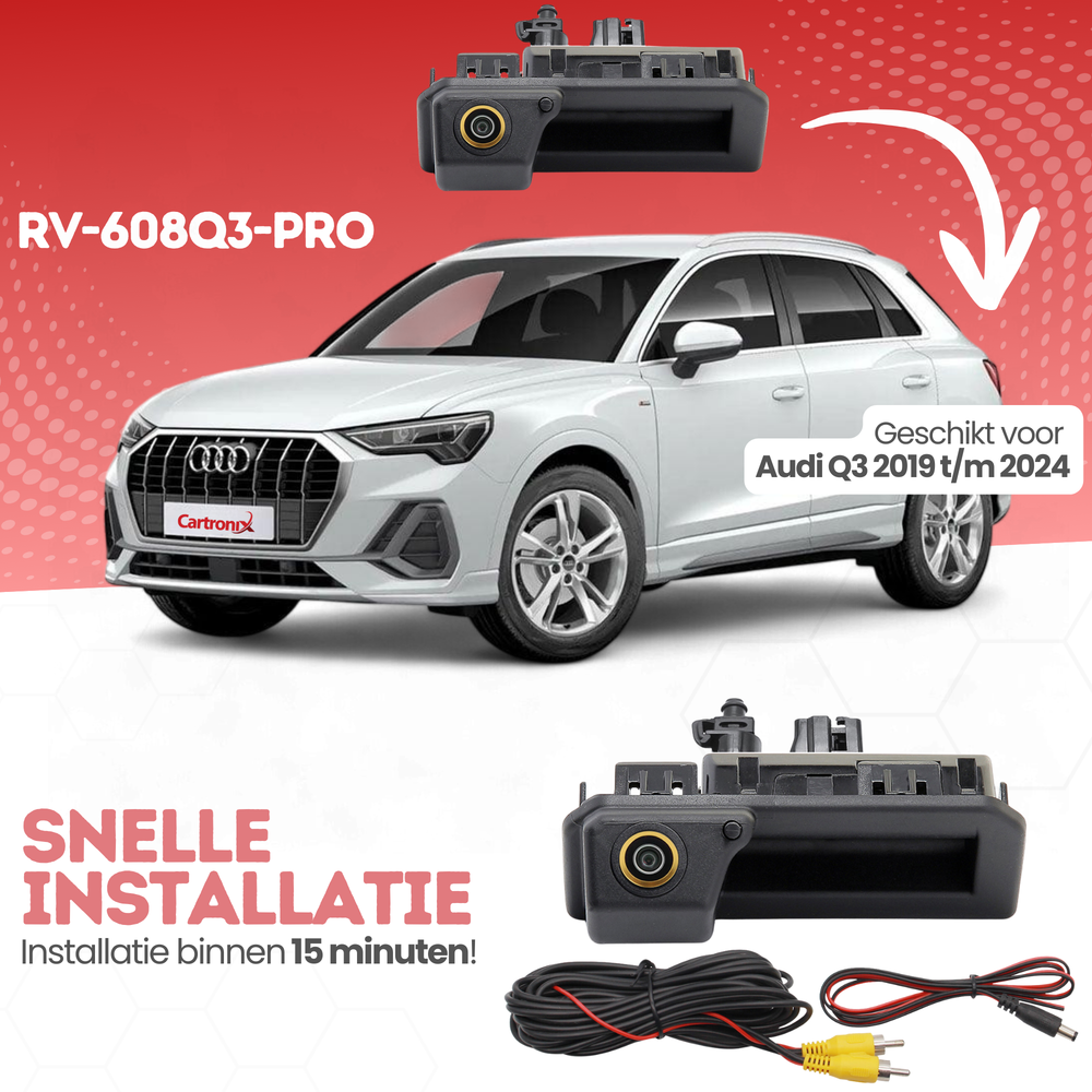 Cámara de visión trasera Audi Q3 | 2019 a 2024 | Visión nocturna e imagen HD